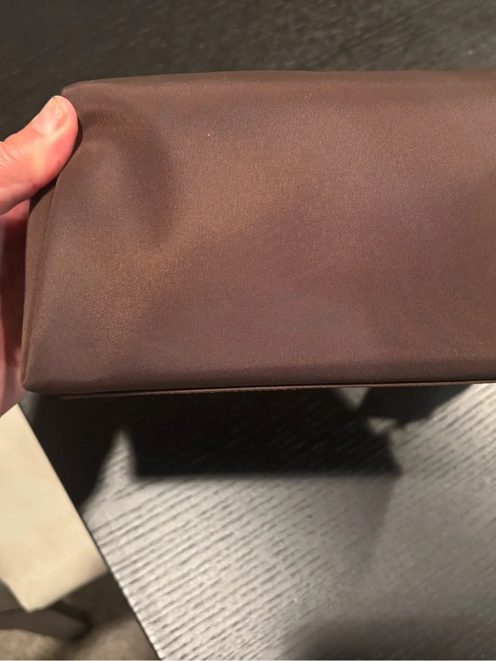 Kate Spade Carter Nylon Cosmetic Make Up Pouch Hot Fudge NWT KL875 Orig 99.00